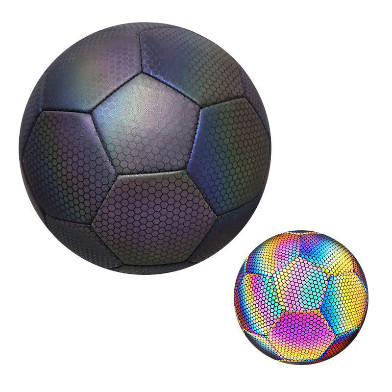 PU Reflective Football Match Training Low Elastic Wear Resistant # 5 Reflective Football - SportsGO