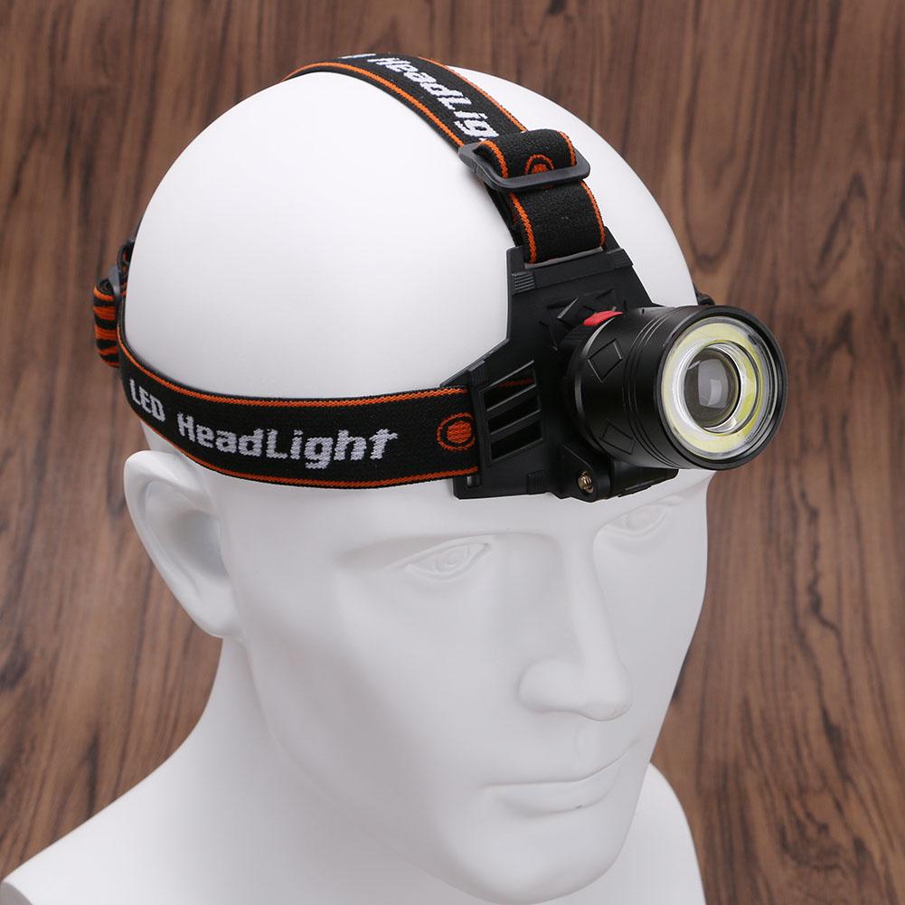 LED Headlamp 4 Modes Zoomable  Camping  XM-L 1T6+COB 10000lm 18650 - SportsGO