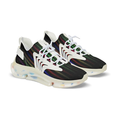 Rainbow Stipes Men's Mesh Sneakers - SportsGO