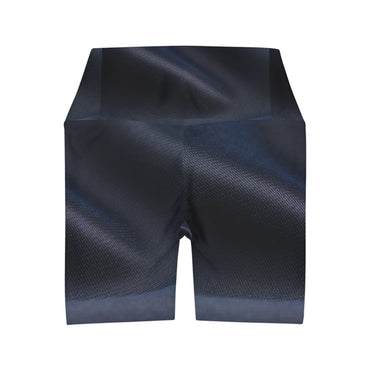 Dark Blue High Waisted Yoga Shorts - SportsGO