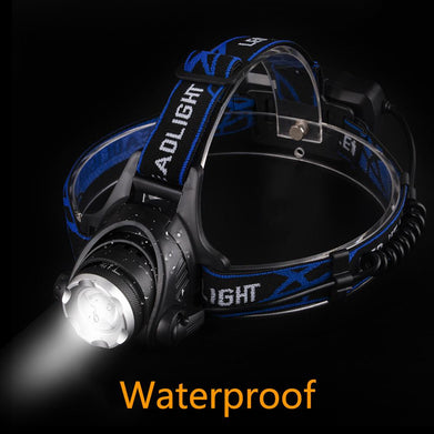 3800LM XM-L T6 LED Headlamp Zoomable Headlight Waterproof  Torch Flashlight - SportsGO