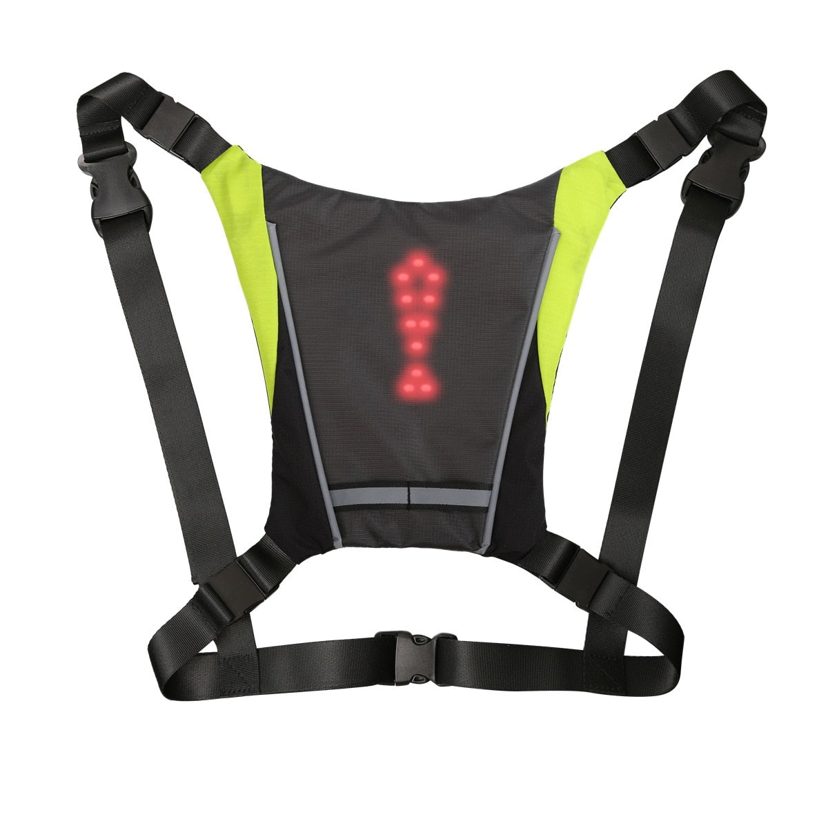 Cycling LED Signal Vest Bike Safety Wireless Turn Signal Light Riding Running Lighting Vest Safety Reflective Warning Vests - SportsGO