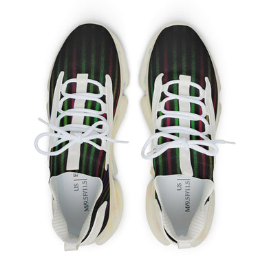 Rainbow Stipes Men's Mesh Sneakers - SportsGO