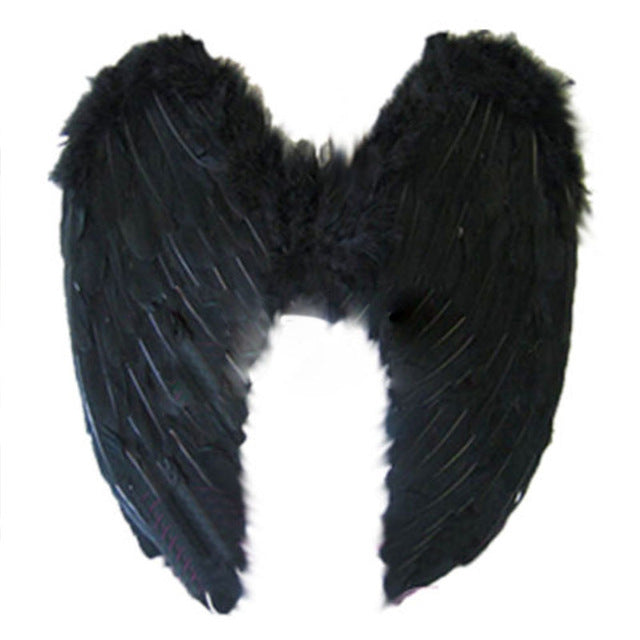 Adult 4 Color Outfit Angel Wing Dress Up Costume Fashion Girls Feather Fairy Pretty Halloween Cosplay Wing Party Supplies - SportsGO
