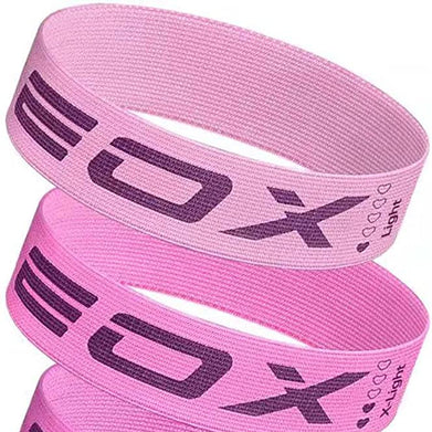 Exercise Resistance Fabric Loop Bands, Non-Slip Resistance Workout Bands for Legs & Butt and Glutes, 5 Resistance Levels Hip Training Bands (Pink)