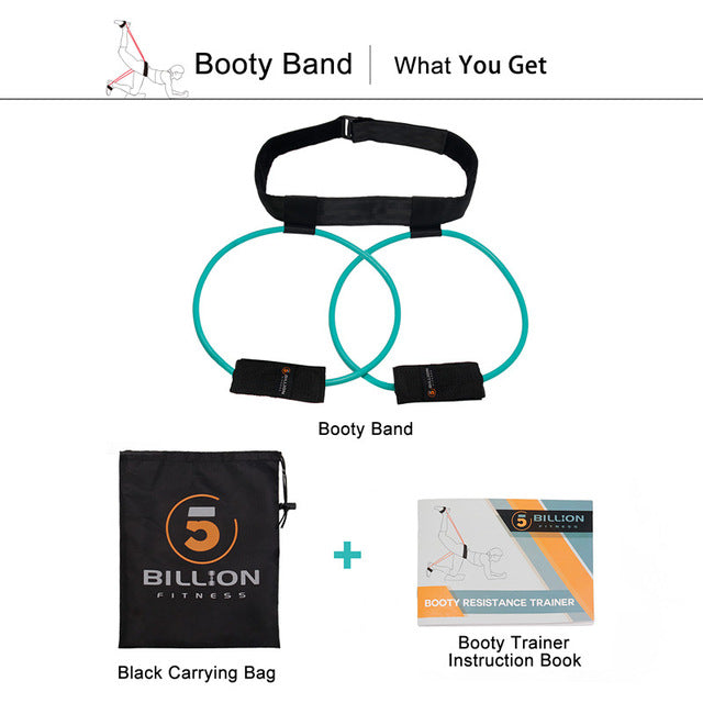 Women Booty Butt Band Resistance Bands Adjustable Waist Belt Pedal Exerciser for Glutes Muscle Workout Free Bag - SportsGO