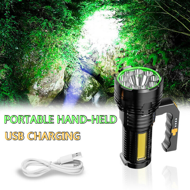 Strong Light Portable Light Flashlight Multi-Function Rechargeable Waterproof Searchlight Outdoor Emergency USB Outdoor Light - SportsGO