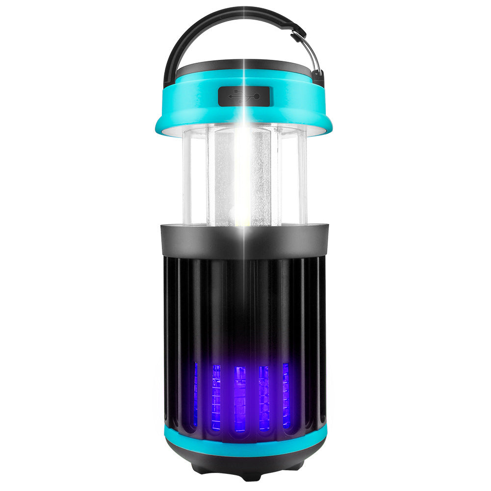 Solar LED Electric Shock Mosquito Killer Lamp Outdoor Waterproof USB Rechargeable Lighting Mosquito Trap - SportsGO