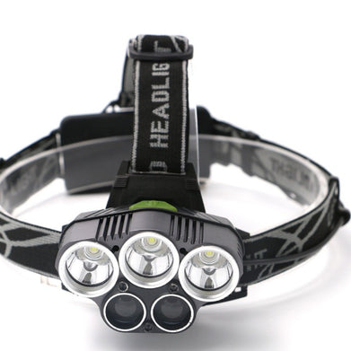 LED Headlamp 5 CREE XM-L T6 15000 lumens LED USB  Camping Hike Emergency Light - SportsGO