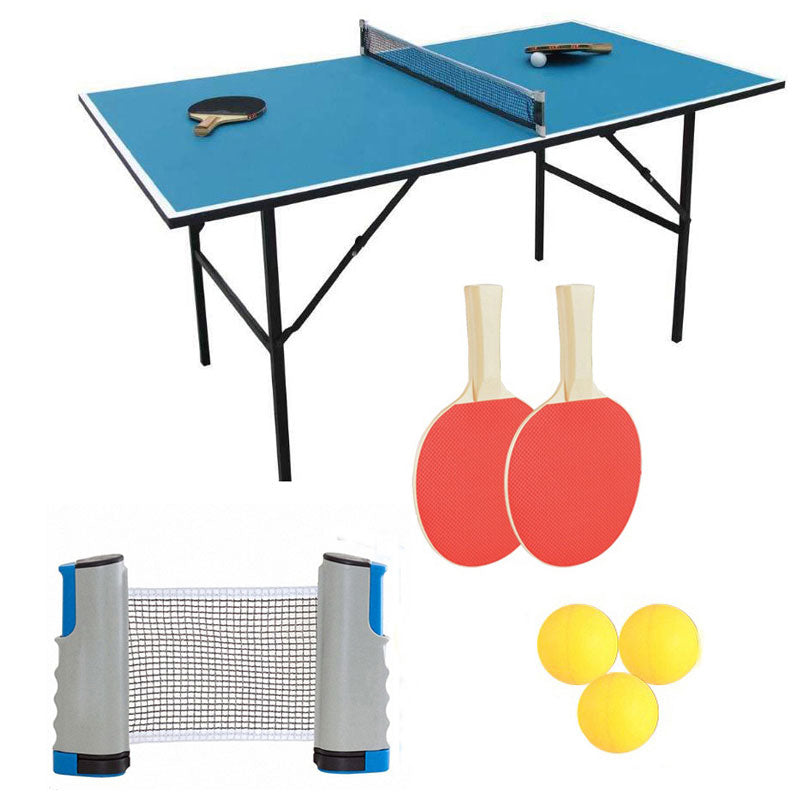 Portable Sport Table Tennis Set 1.7M Retractable Net for Workout Trainning - SportsGO