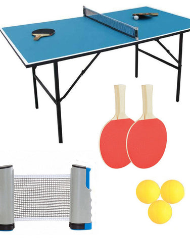 Portable Sport Table Tennis Set 1.7M Retractable Net for Workout Trainning - SportsGO