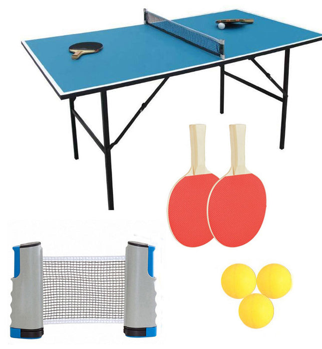 Portable Sport Table Tennis Set 1.7M Retractable Net for Workout Trainning - SportsGO