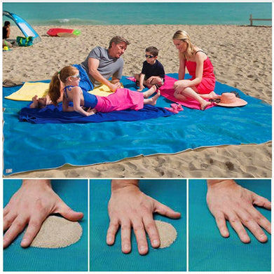 Naturelife Sand Free Beach Mat Portable Blue beach mat Anti-slip Sand Mats Rug Outdoor mat for Beach support drop shipping - SportsGO