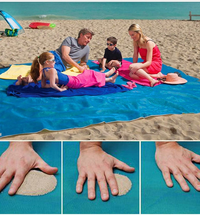 Naturelife Sand Free Beach Mat Portable Blue beach mat Anti-slip Sand Mats Rug Outdoor mat for Beach support drop shipping - SportsGO