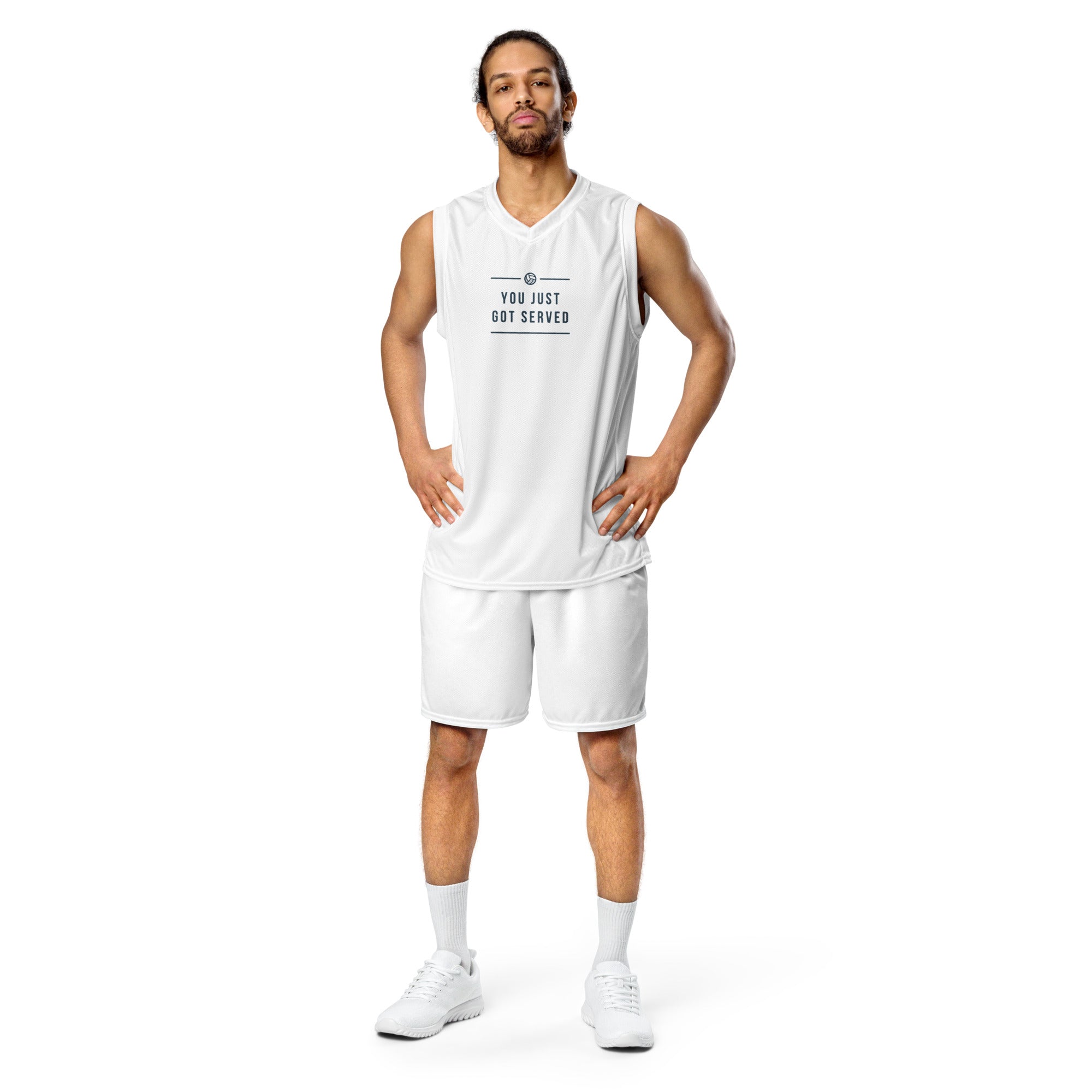 Recycled unisex basketball jersey You Just Got served - SportsGO