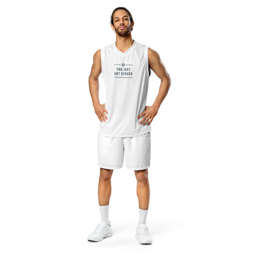 Recycled unisex basketball jersey You Just Got served - SportsGO