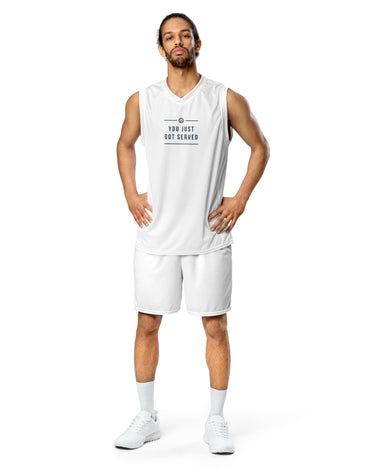 Recycled unisex basketball jersey You Just Got served - SportsGO