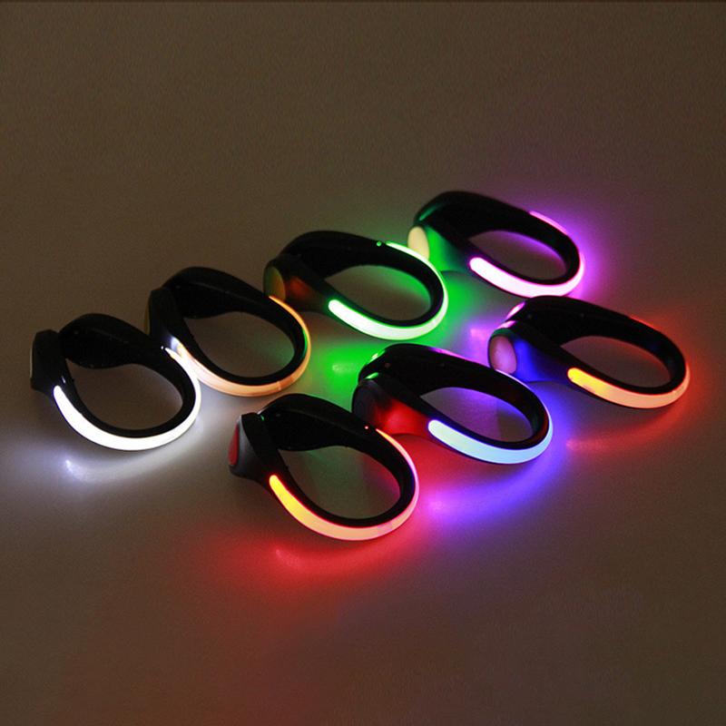 LED Luminous Shoe Clip Outdoor Bicycle LED Luminous Night Running Shoe Safety Clips Cycling Sports Warning Light Safety - SportsGO