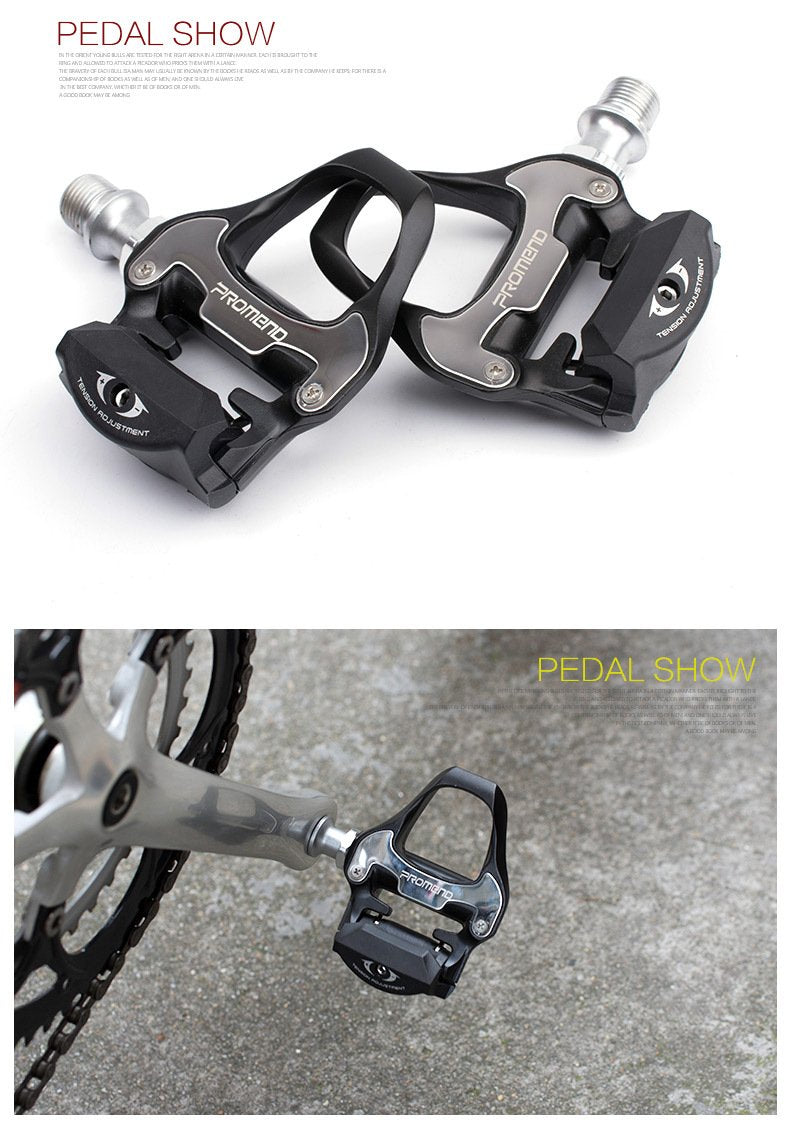 PROMEND  Road Bike Bicycle Self-locking Pedals Ultralight Aluminum Alloy 2 Sealed Bearing  Pedal Cycling Part - SportsGO