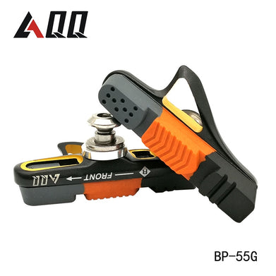 AQQ 1 Pair Road Bicycle Brake Pads Bicycle Braking V Brake Holder Shoes Rubber Blocks Durable Cycling Accessories - SportsGO