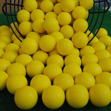 12Pcs Foam Practice Golf Balls Yellow Green Orange Golf Training Balls Outdoor Indoor Putting Green Target Backyard Swing Game - SportsGO
