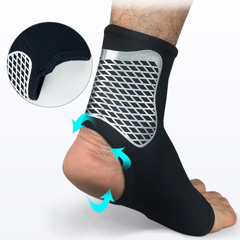 1pcs Ankle Support Compression Strap Achilles Tendon Brace Sprain Protect Ankle Brace Support Pad Adjustable Ankle Protector Football - SportsGO