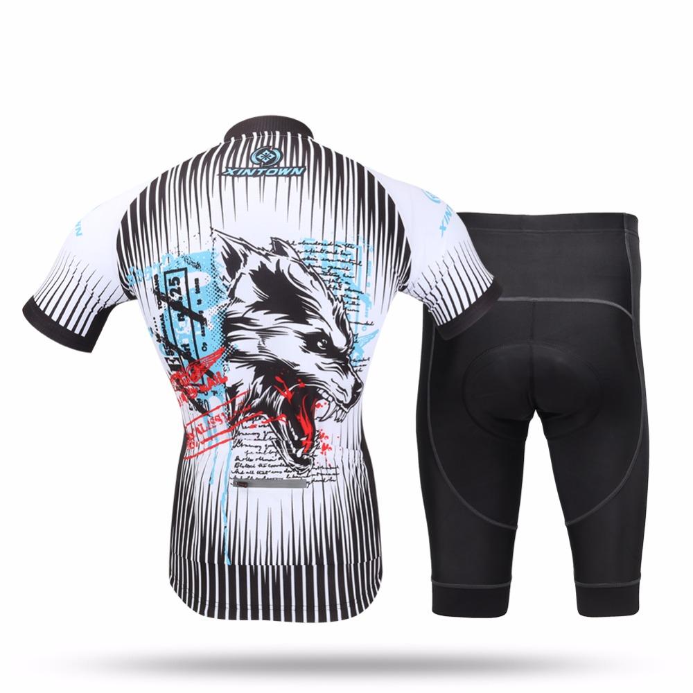 XINTOWN Breathable Anti-Sweat Short Sleeve Cycling Sets Clothes Jerseys Bib Shorts Bike Ropa Ciclismo Bicycle  YELANG - SportsGO