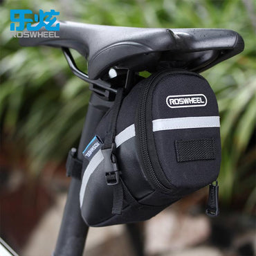 ROSWHEEL Portable Waterproof Bike Bicycle Seat Pouch Tail Rear Pannier Cycling Saddle Bag Tool case storage - SportsGO