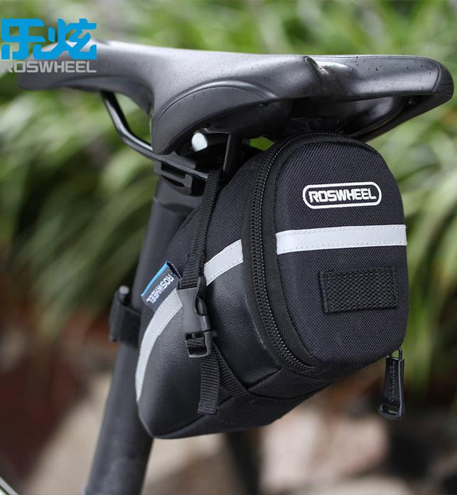 ROSWHEEL Portable Waterproof Bike Bicycle Seat Pouch Tail Rear Pannier Cycling Saddle Bag Tool case storage - SportsGO