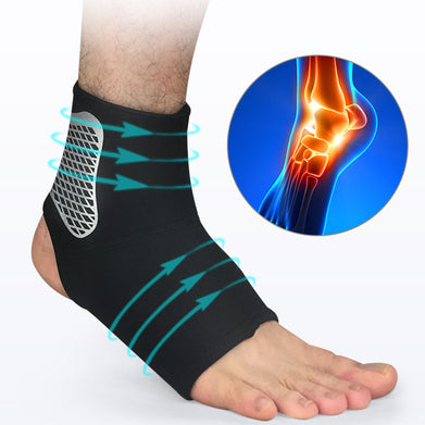 1pcs Ankle Support Compression Strap Achilles Tendon Brace Sprain Protect Ankle Brace Support Pad Adjustable Ankle Protector Football - SportsGO