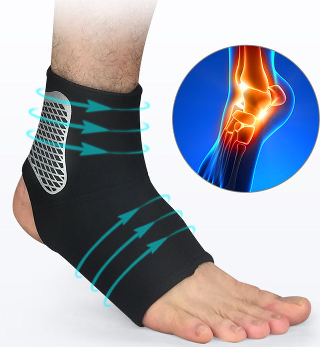 1pcs Ankle Support Compression Strap Achilles Tendon Brace Sprain Protect Ankle Brace Support Pad Adjustable Ankle Protector Football - SportsGO