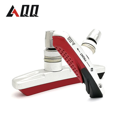 AQQ 1 Pair Mountain Bike Bicycle Brake Pads Bicycle Braking V Brake Holder Shoes Rubber Blocks Durable Cycling Accessories - SportsGO