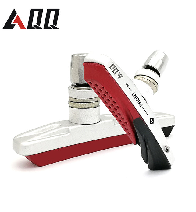 AQQ 1 Pair Mountain Bike Bicycle Brake Pads Bicycle Braking V Brake Holder Shoes Rubber Blocks Durable Cycling Accessories - SportsGO