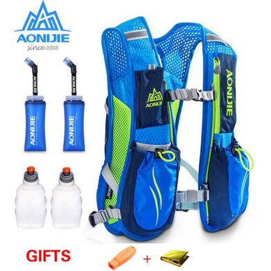 AONIJIE Running Marathon Hydration Nylon 5.5L Outdoor Running Bags Hiking Backpack Vest Marathon Cycling Backpack - SportsGO