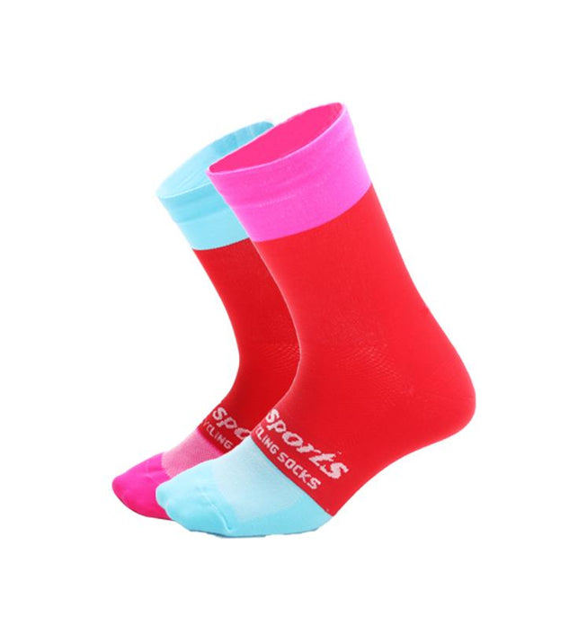 DH SPORTS  Cycling Socks Professional Breathable Bike  Personality Bicycle Racing Running Compression - SportsGO