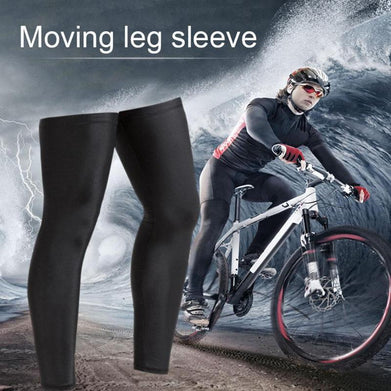 1Pair Sports Leg Sleeves UV Protection Bicycle Cycling Running Elastic Leg Warmers Knee Legwarmers Compression Pad Protector - SportsGO