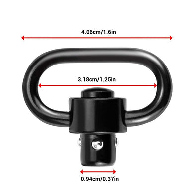 2 pcs Push Button Quick Detach Release Button Strap Ring Holder QD Sling Swivel Scope Mount Ring - SportsGO