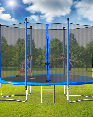 10FT TRAMPOLINE (STEEL TUBE; LADDER) - SportsGO