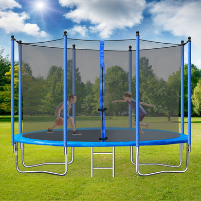 10FT TRAMPOLINE (STEEL TUBE; LADDER) - SportsGO