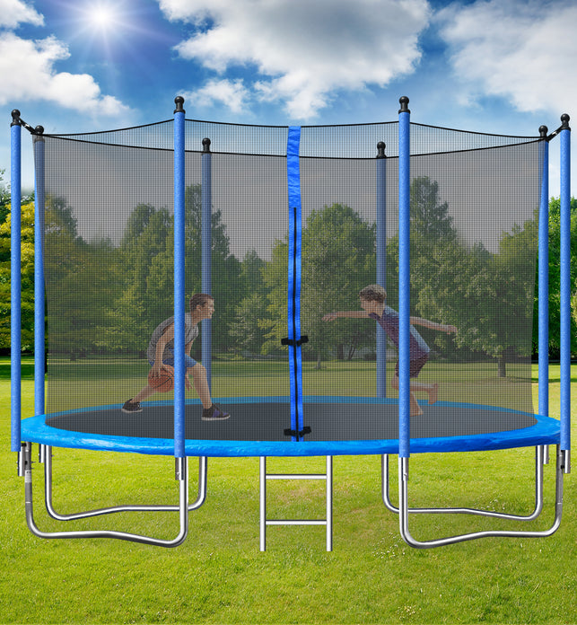 10FT TRAMPOLINE (STEEL TUBE; LADDER) - SportsGO