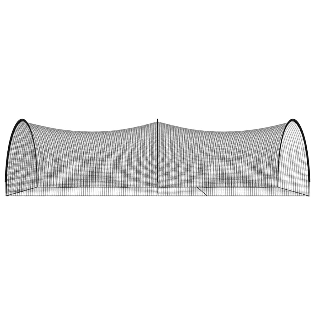 Baseball Batting Cage Net Black 354.3"x157.5"x98.4" Polyester - SportsGO
