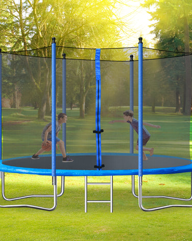 10FT TRAMPOLINE (STEEL TUBE; LADDER) - SportsGO