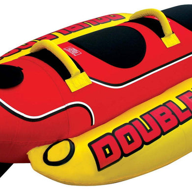 Airhead Double Dog 1 to 2 Rider Inflatable Towable Tube - SportsGO