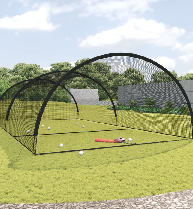 Baseball Batting Cage Net Black 354.3