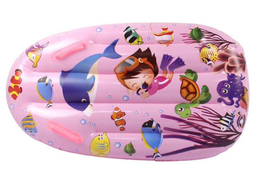 Children's water inflatable paddling floating row swimming circle thickened leisure can lie flat swimming circle - SportsGO