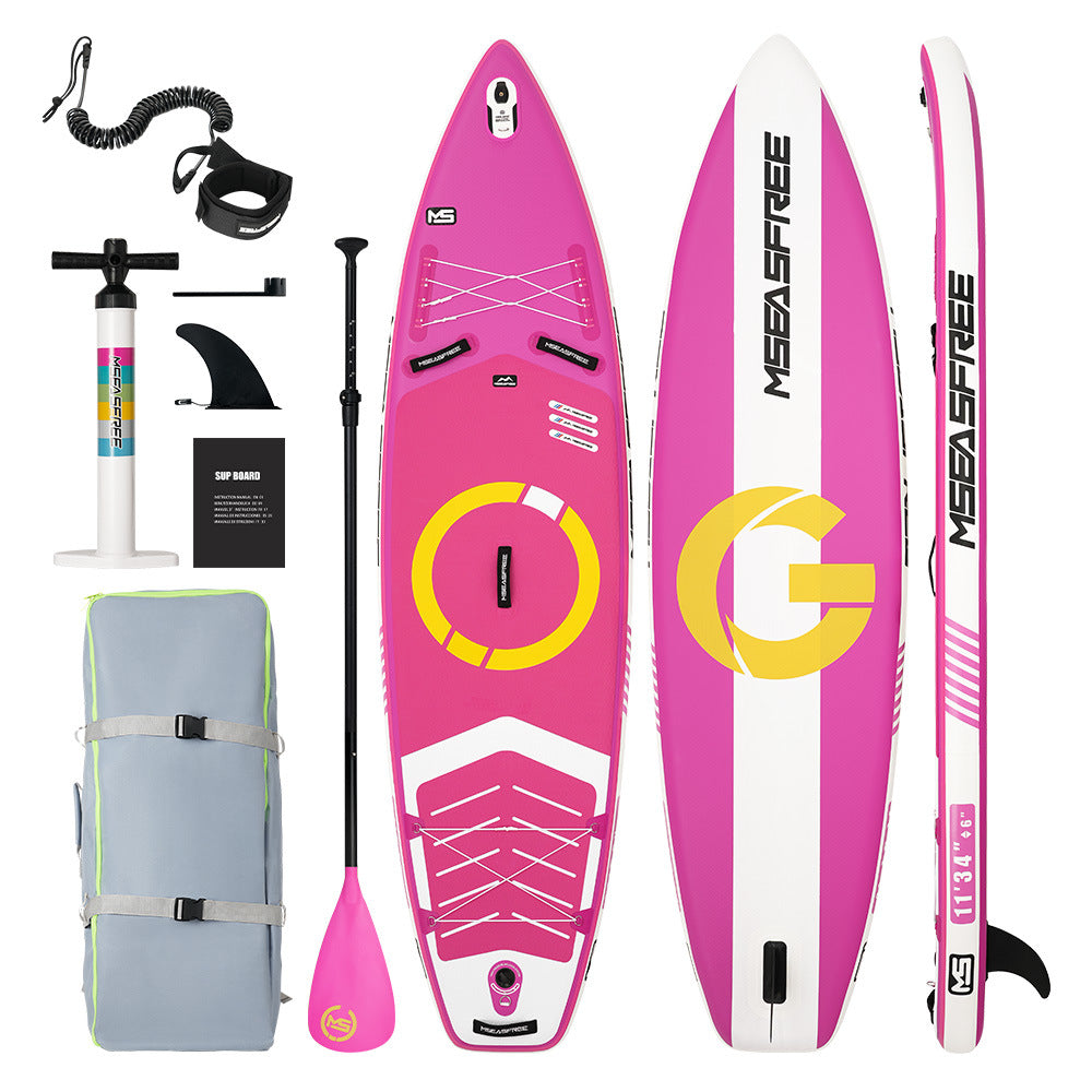 Inflatable Stand Up Paddle Board with Premium iSUP Bundle Accessory Pack, Durable, Lightweight with Stable Wide Stance - SUP for All Skill Levels - SportsGO